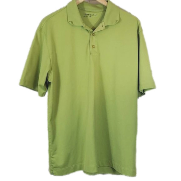 Nike Golf Dri-Fit green collared short sleeve - Picture 1 of 9